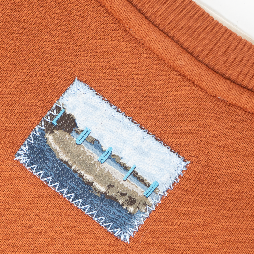 Lacha - 100% Cotton Crew Neck Gingerbread