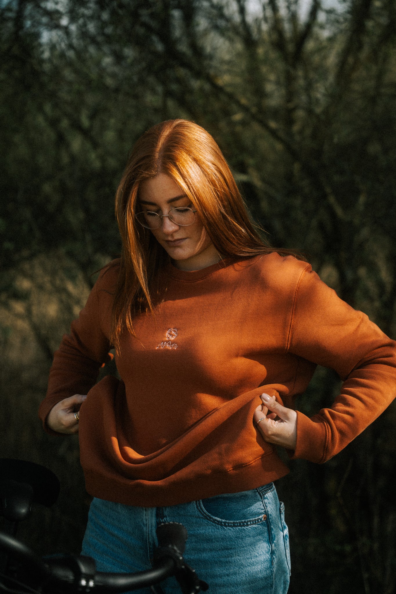 Lacha - 100% Cotton Crew Neck Gingerbread