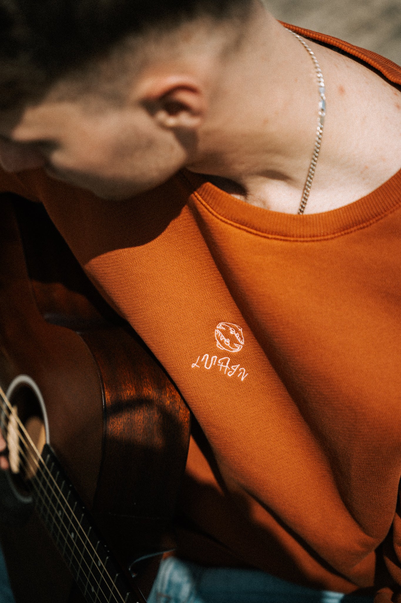 Lacha - 100% Cotton Crew Neck Gingerbread