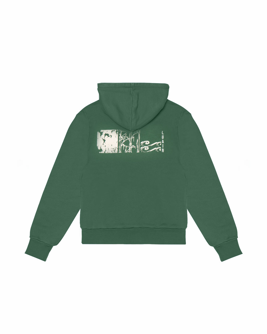Luchán - 100% Cotton Hoodie Green