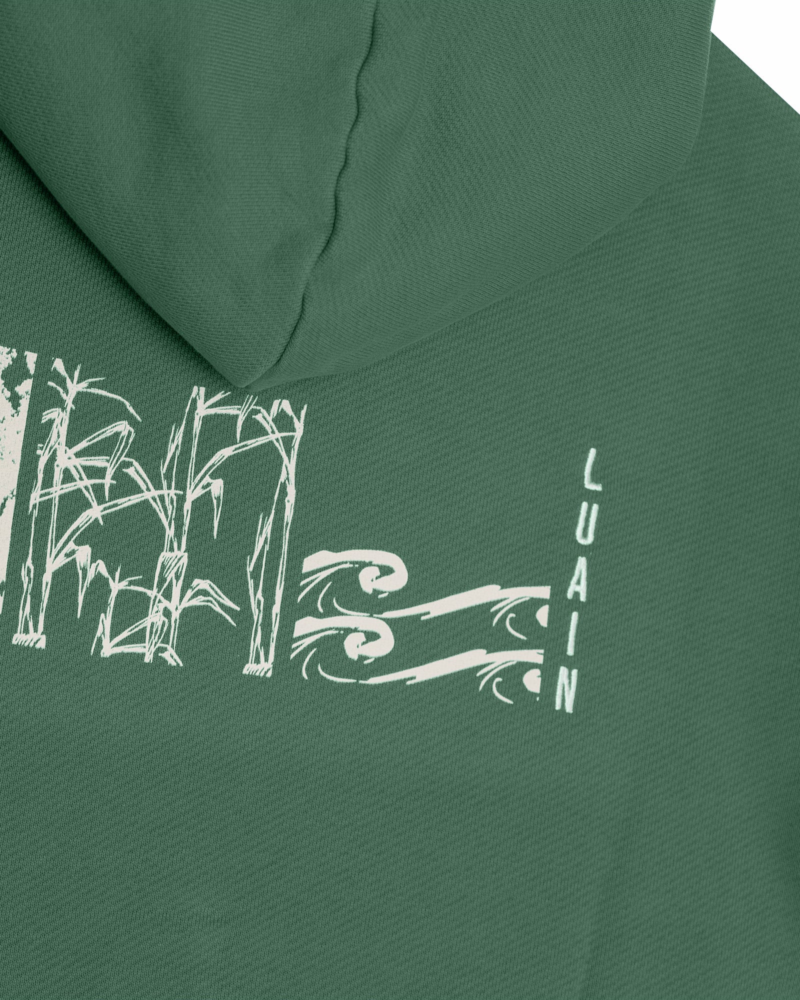 Luchán - 100% Cotton Hoodie Green