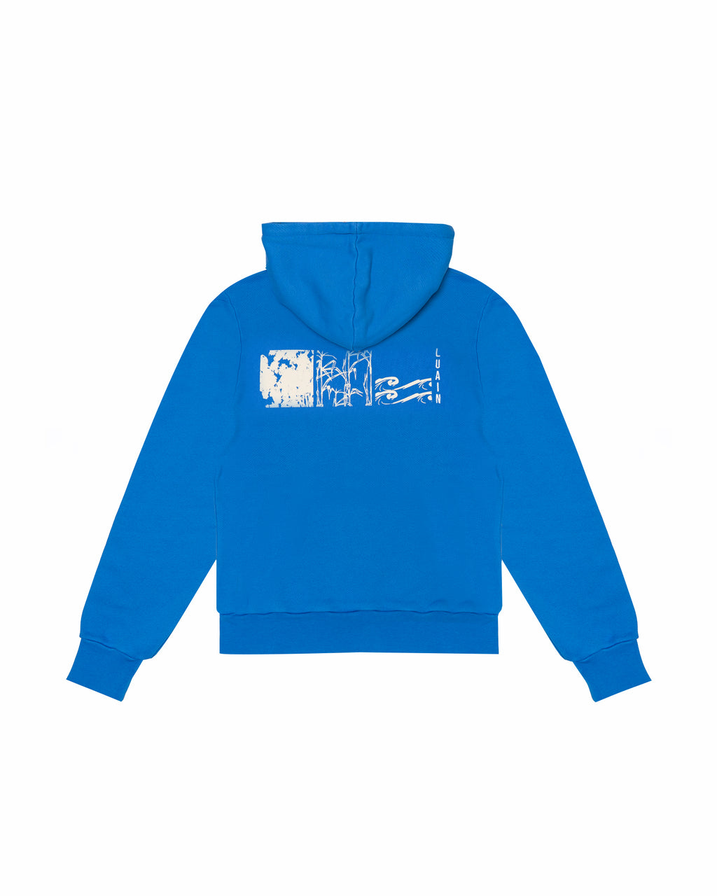 Luchán - 100% Cotton Hoodie Blue