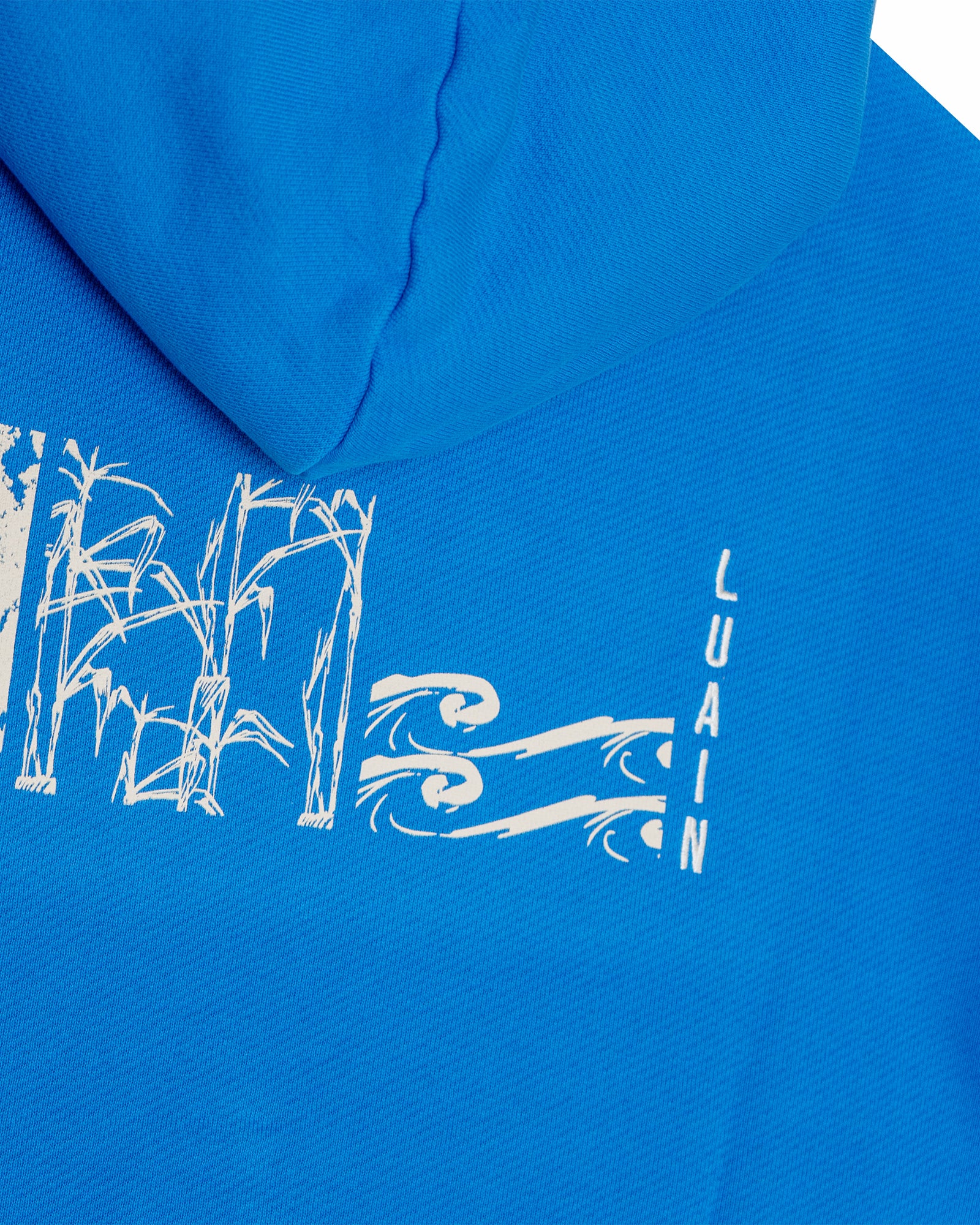 Luchán - 100% Cotton Hoodie Blue