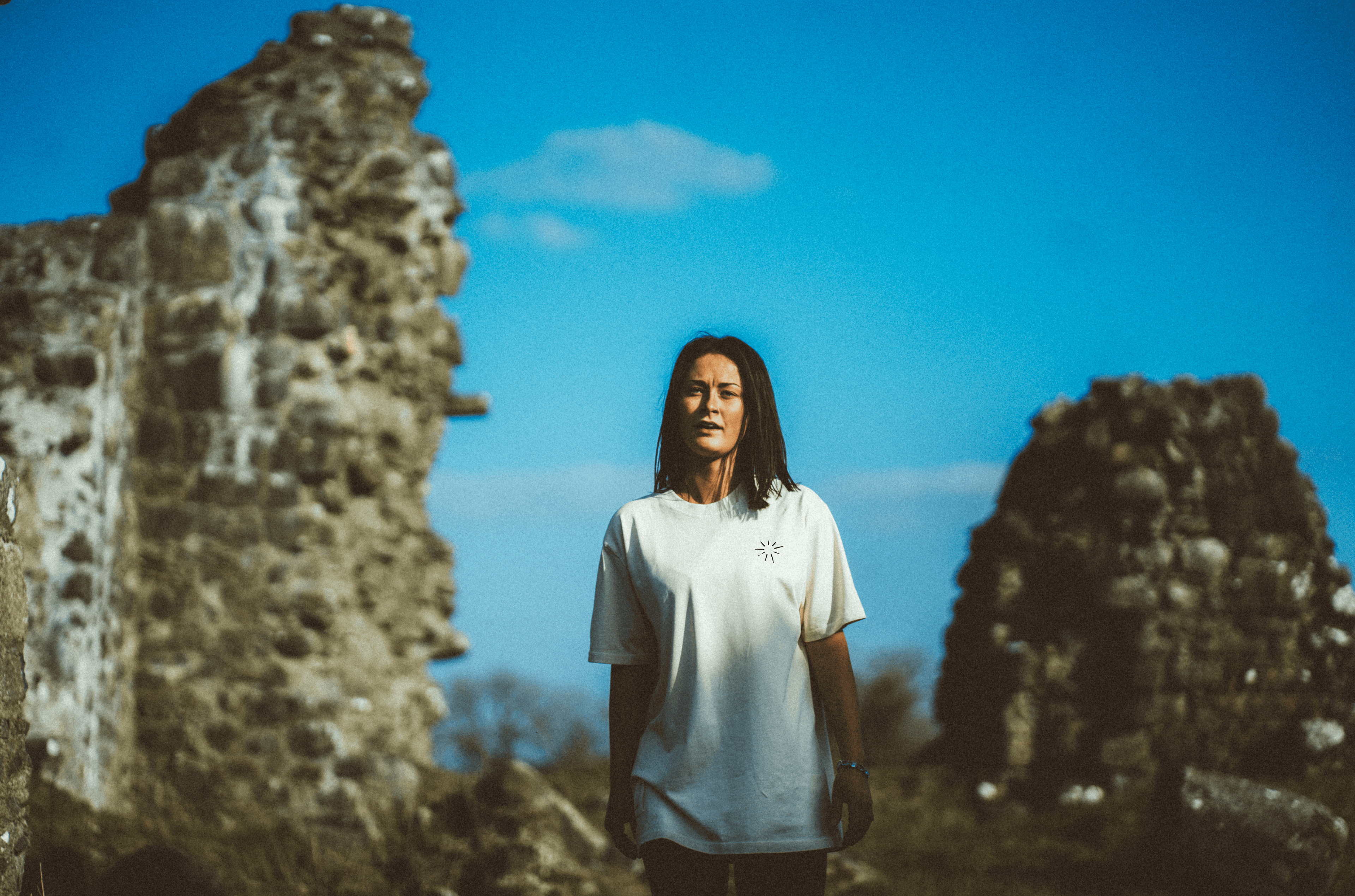 Tonnta - 100% Cotton Oversize T-Shirt Cream