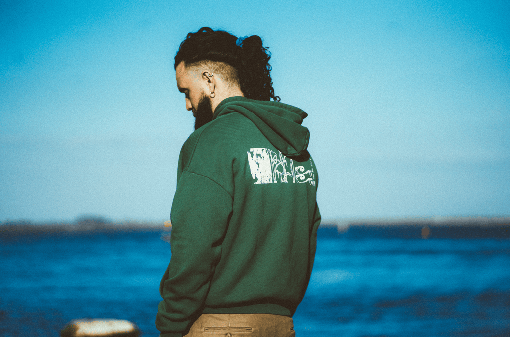 Luchán - 100% Cotton Hoodie Green