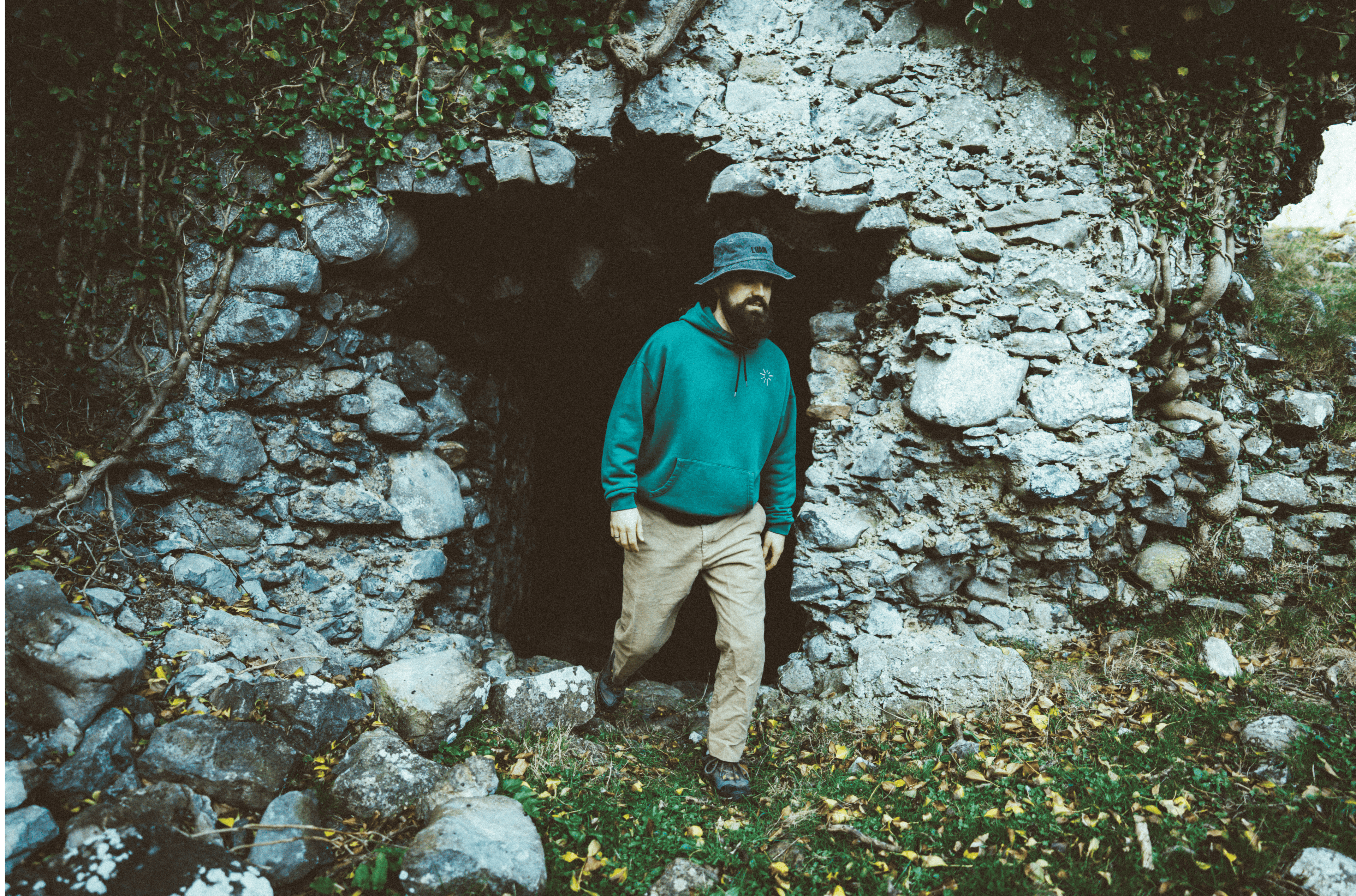 Luchán - 100% Cotton Hoodie Green