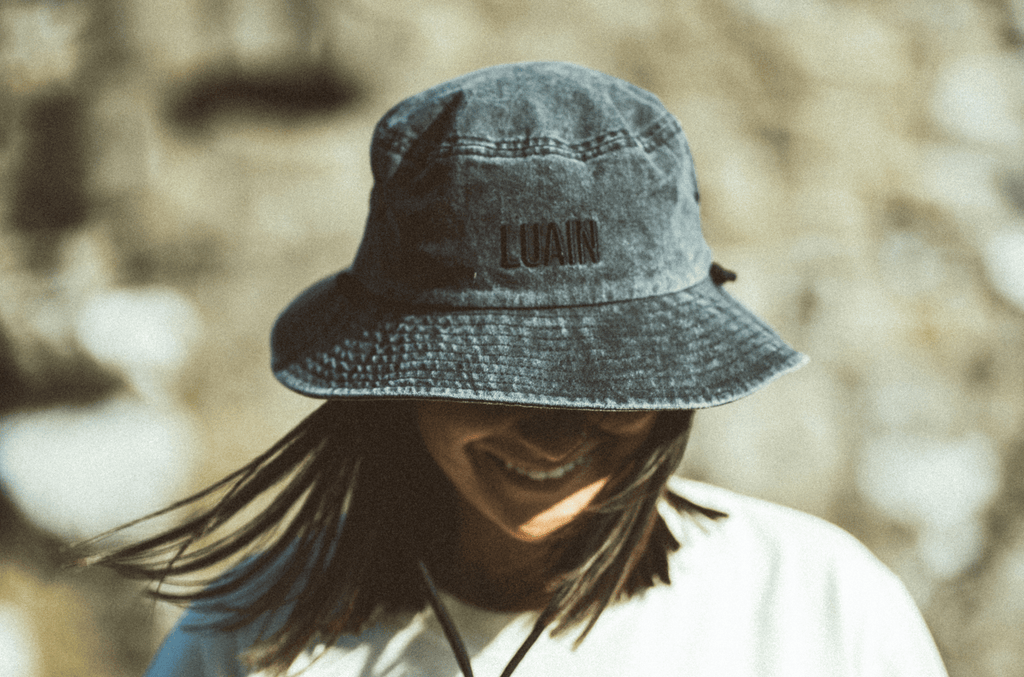 Bucket Hat Black Denim