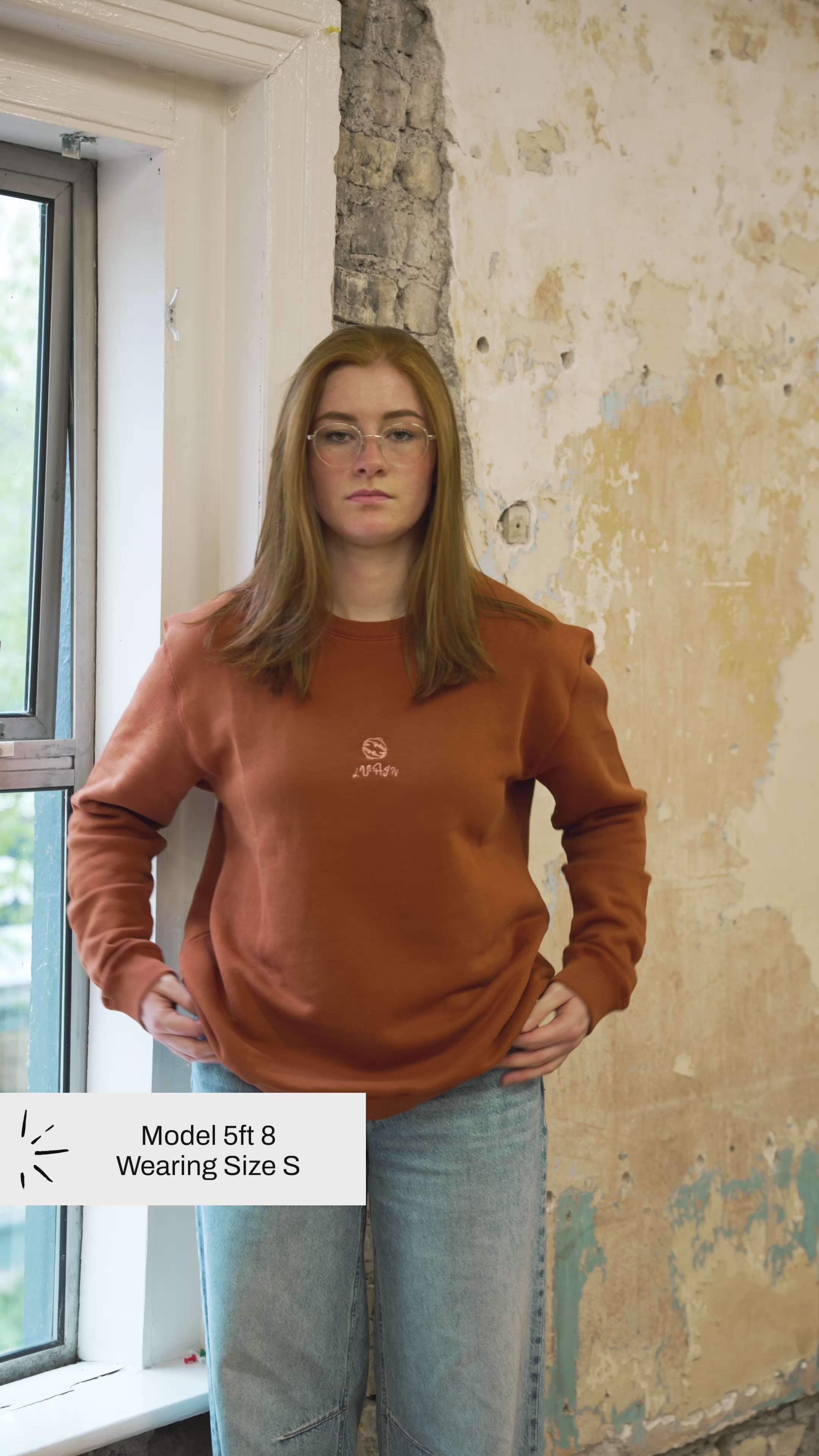 Lacha - 100% Cotton Crew Neck Gingerbread